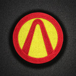 Toppa termoadesiva / velcro ricamata con emblema del logo del gioco Borderlands